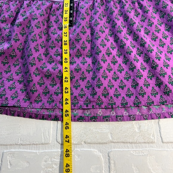 Vermont Country Store Midi Dress 2X Purple Floral Pockets Peasant Boho Prairie - Picture 12 of 13